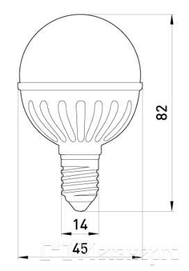 l0650311 Лампа светодиодная e.save.LED.G45M.E14.5.2700 тип шар, 5Вт, 2700К, Е14 - Метэнерго