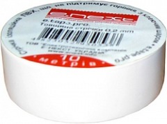 s022004 Ізолента e.tape.stand.10.white, біла (10м) - Метенерго