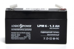 Logic4157 Акумулятор AGM LPM 6-1.3 AH - Метенерго