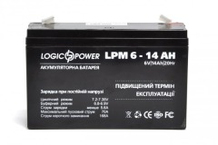 Logic4160 Акумулятор AGM LPM 6-14 AH - Метенерго
