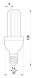 0160003 Лампа энергосберегающая e.save.2U.E14.9.2700, тип 2U, патрон Е14, 9W, 2700 К - Метэнерго