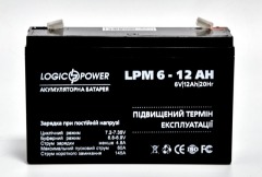 Logic4159 Акумулятор AGM LPM 6-12 AH - Метенерго
