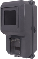 s0110001 Шкаф пластиковый e.mbox.stand.plastic.n.f1 под однофазный счетчик, навесной c комплектом метизов - Метэнерго