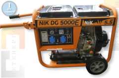 NiK-DG5000E Дизельний електрогенератор NiK DG 5000E однофазний без кожуха - Метенерго