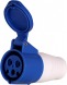 p012016 Силовая розетка переносная e.socket.pro.3.16, 3п., 220В, 16А (213) - Метэнерго