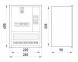 s0100066 Шкаф распределительный e.mbox.stand.w.f1.10.z.e под однофазный электронный счетчик+ 10 мод. встраиваемый замком - Метэнерго