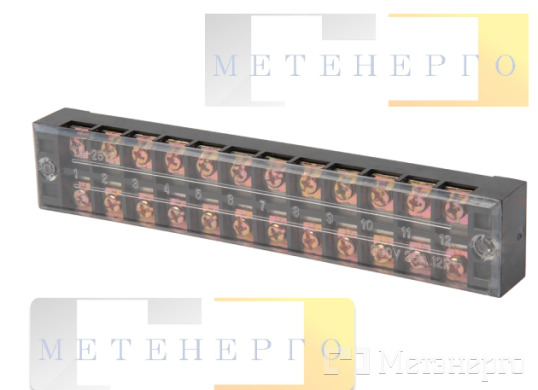 p056010 Клеммная колодка защищенная e.tc.protect.25.12 25А 12 полюсов - Метэнерго p056010 Клеммная колодка защищенная e.tc.protect.25.12 25А 12 полюсов - Метэнерго