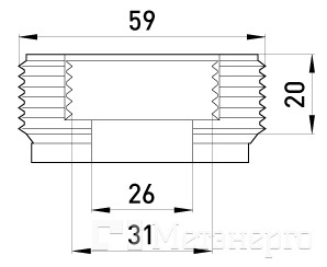 i0410013 Переходник металлический e.industrial.pipe.thread.bts.2".1", резьбовой, с 2" на 1" - Метэнерго i0410013 Переходник металлический e.industrial.pipe.thread.bts.2".1", резьбовой, с 2" на 1" - Метэнерго