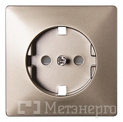 ins0040039 Панель e.lux.12311L.pn.nickel. для розетки c з/к SHUKO, "никель" - Метенерго ins0040039 Панель e.lux.12311L.pn.nickel. для розетки c з/к SHUKO, "никель" - Метенерго