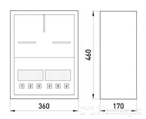 s0100147 Шафа e.mbox.stand.n.f3.22.z.str металева, під 3-ф. лічильник, навісна, 22 мод., з замком, вулична - Метенерго s0100147 Шафа e.mbox.stand.n.f3.22.z.str металева, під 3-ф. лічильник, навісна, 22 мод., з замком, вулична - Метенерго