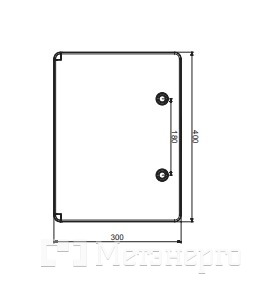 MD9004 Шафа удароміцна ABS 300x400x220, МП, IP65 - Метенерго MD9004 Шафа удароміцна ABS 300x400x220, МП, IP65 - Метенерго