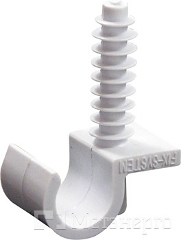 s13035001 Хомут-кліпса e.pipe.uni.clip.stand.16 для труби д.16 універсальна з дюбелем - Метенерго s13035001 Хомут-кліпса e.pipe.uni.clip.stand.16 для труби д.16 універсальна з дюбелем - Метенерго