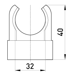 s9035004 U-образная клипса e.pipe.u.clip.stand.32 для труб d32мм - Метэнерго s9035004 U-образная клипса e.pipe.u.clip.stand.32 для труб d32мм - Метэнерго