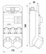 330 Монтажний набір - вікно 4-мод. 2x32A 3P+N+Z .3x16A 2P+Z - Метенерго