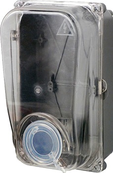 s0110002 Шафа пластикова e.mbox.stand.plastic.n.f1.прозора, під однофазний лічильник, навісна з комплектом метизів - Метенерго s0110002 Шафа пластикова e.mbox.stand.plastic.n.f1.прозора, під однофазний лічильник, навісна з комплектом метизів - Метенерго