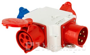 409-016 Монтажный набор- разветвитель 32A 3P+N+Z 400V/ 1x32A 3P+N+Z 400V, 1x16A 3P+N+Z 400V, 1x16A 2P+Z 250V - Метэнерго 409-016 Монтажный набор- разветвитель 32A 3P+N+Z 400V/ 1x32A 3P+N+Z 400V, 1x16A 3P+N+Z 400V, 1x16A 2P+Z 250V - Метэнерго
