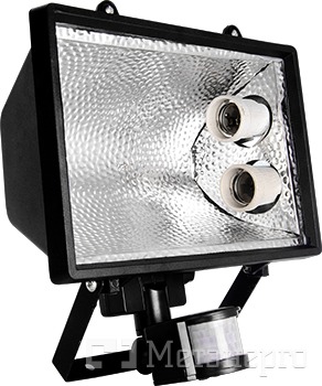 l0700002 Прожектор з датчиком руху e.save.light.2e27move.1000.black під енергозберігаючу лампу, 2 патрона Е27, чорний - Метенерго l0700002 Прожектор з датчиком руху e.save.light.2e27move.1000.black під енергозберігаючу лампу, 2 патрона Е27, чорний - Метенерго