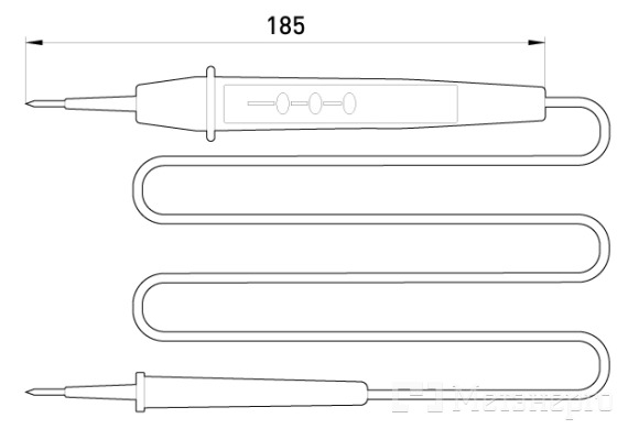 t001111 Индикатор e.tool.test11 185мм двухполюсный АС/DC6-380В - Метэнерго t001111 Индикатор e.tool.test11 185мм двухполюсный АС/DC6-380В - Метэнерго