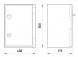 CP5004 Шкаф ударопрочный из АБС-пластика e.plbox.400.500.175.blank, 400х500х175мм, IP65 - Метэнерго