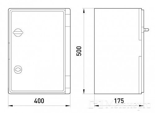 CP5004 Шкаф ударопрочный из АБС-пластика e.plbox.400.500.175.blank, 400х500х175мм, IP65 - Метэнерго CP5004 Шкаф ударопрочный из АБС-пластика e.plbox.400.500.175.blank, 400х500х175мм, IP65 - Метэнерго