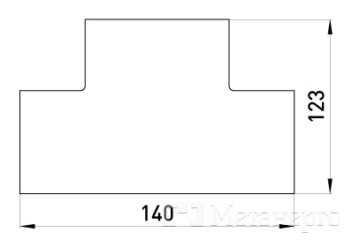 s5033011 Т-соединитель e.trunking.t.channel.stand.100.60 для короба 100х60мм - Метэнерго