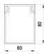 s13033016 Короб пластиковий перфорований e.trunking.perf.stand.80.80, 80х80мм, 2м - Метенерго