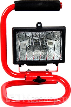 l0140003 Прожектор под галогенную лампу e.halogen.base.1000, переносной, красный, 1000Вт - Метэнерго l0140003 Прожектор под галогенную лампу e.halogen.base.1000, переносной, красный, 1000Вт - Метэнерго