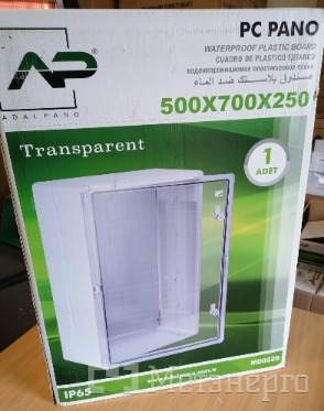 MD9029 Шафа удароміцна ABS 500х700х250, МП, з прозорими дверцятами, IP65 - Метенерго MD9029 Шафа удароміцна ABS 500х700х250, МП, з прозорими дверцятами, IP65 - Метенерго
