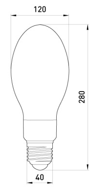 l0460004 Лампа ртутна високого тиску e.lamp.hpl.e40.400, Е40, 400 Вт - Метенерго l0460004 Лампа ртутна високого тиску e.lamp.hpl.e40.400, Е40, 400 Вт - Метенерго