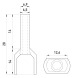s4037011 Изолированный наконечник e.terminal.stand.te.2.10.brown (TE10-14 brown) 2x10 кв.мм коричневый - Метэнерго