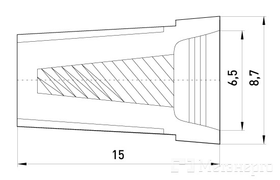 p015001 Скотч-лок e.connector.pro.6,5 (P71) - Метенерго