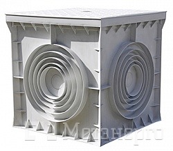 CP404040 Колодец кабельный пластиковый e.manhole.400.400.400.cover, 400х400х400мм с крышкой - Метэнерго