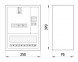 s0100065 Шкаф распределительный e.mbox.stand.n.f1.10.z.e под однофазный электронный счетчик+ 10 мод., навесной замком - Метэнерго