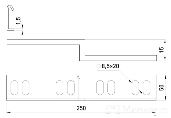 403-5AP-M Двухсторонняя редукция стандартная 30х50 мм - Метэнерго 403-5AP-M Двухсторонняя редукция стандартная 30х50 мм - Метэнерго