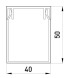 s13033008 Короб пластиковий перфорований e.trunking.perf.stand.40.50, 40х50мм, 2м - Метенерго