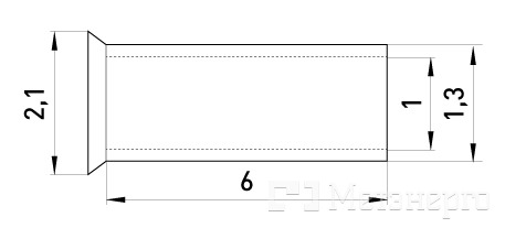 s4038000 Неізольований наконечник e.terminal.stand.en.0.5.6 0,5 кв.мм, L=6 мм - Метенерго s4038000 Неізольований наконечник e.terminal.stand.en.0.5.6 0,5 кв.мм, L=6 мм - Метенерго