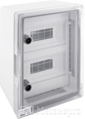 CP5113 Шафа удароміцна з АБС-пластика e.plbox.300.400.165.24m.tr, 300х400х165мм, IP65 з прозорими дверцятами та панеллю під 24 модулі - Метенерго CP5113 Шафа удароміцна з АБС-пластика e.plbox.300.400.165.24m.tr, 300х400х165мм, IP65 з прозорими дверцятами та панеллю під 24 модулі - Метенерго