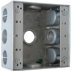 i0530007 Коробка монтажная металлическая e.industrial.pipe.db.thread.5.х.1/2" с 5 резьбовыми вводами 1/2" - Метэнерго