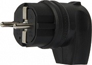 s9100030 Вилка кутова каучукова e.plug.rubber.angle.027.16, з з/к, 16А - Метенерго