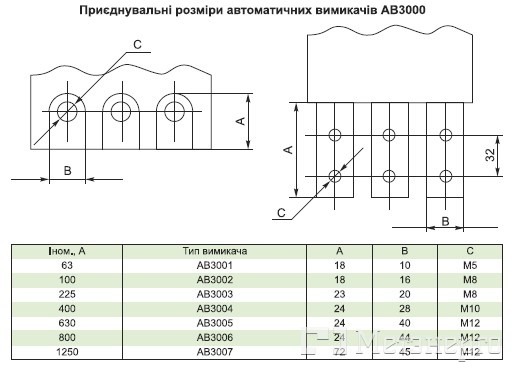 40030043 Автоматический выключатель АВ3004/3Н 400А - Метэнерго