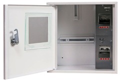 s0100120 Шкаф e.mbox.stand.n.f1.06.z.e металлический, под 1-ф. электронный счетчик, 6 мод., навесной, с замком - Метэнерго