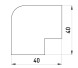 s3033005 Плоский кут e.trunking.blend.angle.stand.40.16 для короба 40х16мм - Метенерго