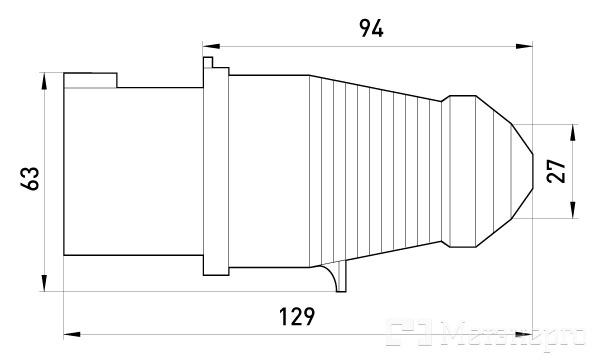 p011007 Силова вилка переносна e.plug.pro.5.16, 5п., 380В, 16А (015) - Метенерго p011007 Силова вилка переносна e.plug.pro.5.16, 5п., 380В, 16А (015) - Метенерго
