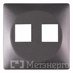 ins0020032 Панель e.lux.16121L.pn.anthracite.shrink для розетки подвійної під Jack RJ12 або RJ45, "антрацит" (запаяна в п/е) - Метенерго ins0020032 Панель e.lux.16121L.pn.anthracite.shrink для розетки подвійної під Jack RJ12 або RJ45, "антрацит" (запаяна в п/е) - Метенерго