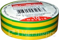 p0450007 Ізолента e.tape.pro.10.yellow-green із самозатухаючого ПВХ, жовто-зелена (10м) - Метенерго p0450007 Ізолента e.tape.pro.10.yellow-green із самозатухаючого ПВХ, жовто-зелена (10м) - Метенерго