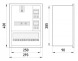 s0100070 Шафа e.mbox.stand.w.f1.16.z.e металева, під 1-ф електронний лічильник, 16 мод., що вбудовується, з замком - Метенерго