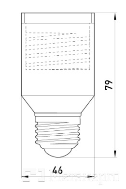 s9100015 Переходник с цоколя Е27 на Е40, пластиковый - Метэнерго
