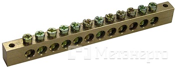 s056004 Шина нулевая e.bsa.stand.60.12, 12 отв.х 60 А - Метэнерго s056004 Шина нулевая e.bsa.stand.60.12, 12 отв.х 60 А - Метэнерго