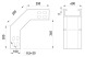 860-10A Спуск 90 град 600х100 мм - Метэнерго