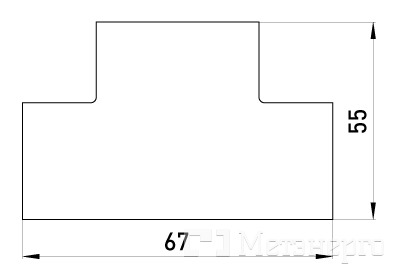 s5033006 Т-соединитель e.trunking.t.channel.stand.40.25 для короба 40х25мм - Метэнерго
